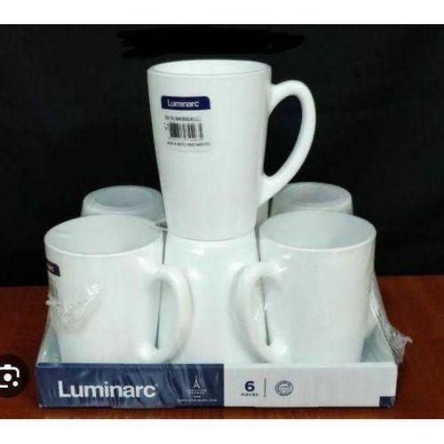 product_image_name-Luminarc-6PCs set White New Morning Ceramic Cups for Tea/ Coffee-1