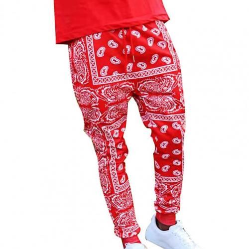 Red bandana joggers mens new arrivals
