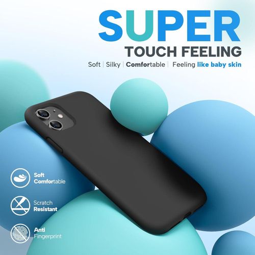product_image_name-Generic-Slim Fit, Anti-Scratch and Shockproof Silicone Case for Apple IPHONE 11 - BLACK-4