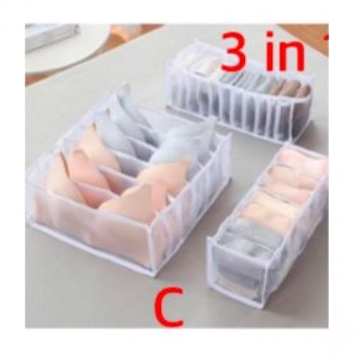 Generic Panty Organizer Bra Organizer Socks Organizer 6,7,11 Compartments  White @ Best Price Online