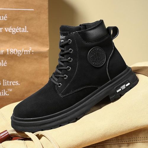 Flangesio Ankle Boots Men s Martin Boots Black Classic High Top Outdoor Men Hiking Shoes Best Price Online Jumia Kenya
