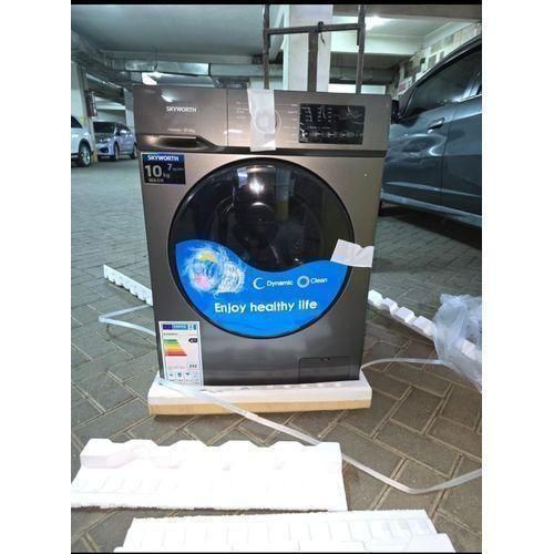 Skyworth WASHING MACHINE 10KG WASH & 7KG DRY FRONT LOAD STAINLESS STEEL DRUM
