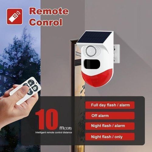 product_image_name-Generic-Duo Charge Indoor / Outdoor Solar Infrared Remote Control Intrusion Sensor-5