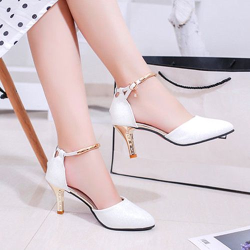 nsendm Size 12 Womens High Heels Ladies Fashion Summer Solid Color Leather  Ankle Knee High Heels for Women Size 11 White 8.5 - Walmart.com