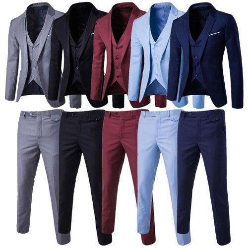 Dennis dress Suit for Mens 3-Piece Business Suit Set Formal Jacket