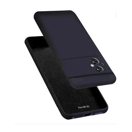 product_image_name-Generic-Poco M4 Phone Cover, Soft Silicone Shockproof Back Case, Slim Fit Protective Phone Case with All-Round Protection and Anti-Slip Grip (Black)-1