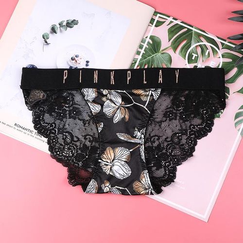 Couple Panties Sexy Lace Ice Silk Underwear Men's Boxers Women's