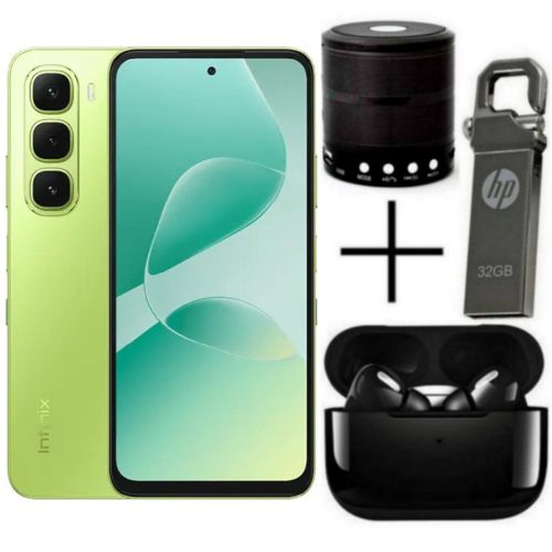 product_image_name-Infinix-Hot 60i', 6.7'', 8GB RAM + 256GB ROM, Dual SIM, 5160 MAh, 50MP - Green + Free Gifts-1