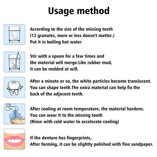 Temporary Tooth Repail Tool Kit Temp Dental Repair Replace Missing