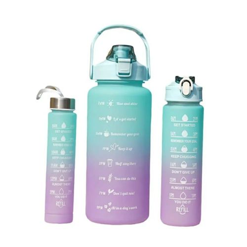 product_image_name-Generic-3pc Motivational Water Bottle Capacity 2000ml,750ml, 300ml-1