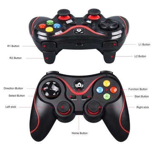 product_image_name-Generic-V8 Bluetooth wireless remote gaming controller for PC game pad joystick manette for Android PC PS3 Retro tablet console joypad gaming controller for mobile phones-2