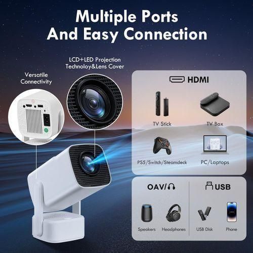 product_image_name-Generic-Mini 4K Projector Portable Projector ,Android 11, 1920*1080 FHD,350 ANSI-6