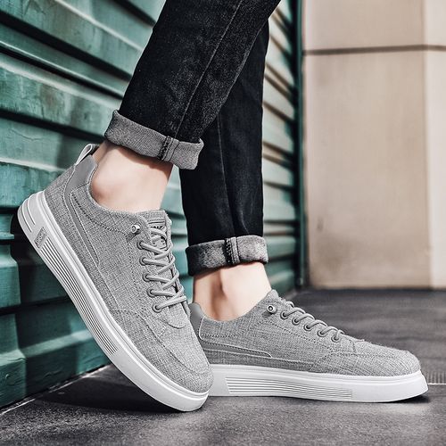 Mens canvas shoes loafers clearance