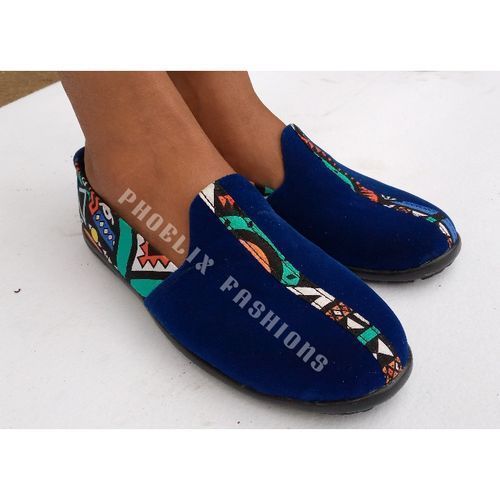 product_image_name-PHOELIX FASHIONS-Elegant Velvet Unisex Ankara Slip-On Loafer-2