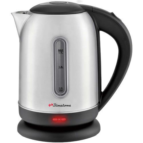 Binatone CEJ-1705S - 1.7L Electronic Stainless Steel Kettle - Black (2YRs WRTY)