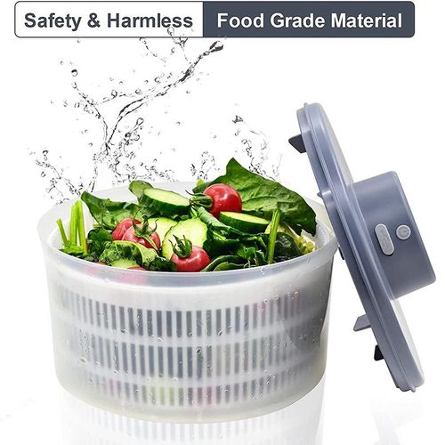 Electric Salad Spinner - USB , Quick Drying Fruit Spinner with Bowl