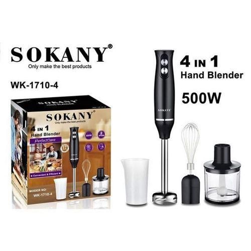 product_image_name-Sokany- 4 in 1 Multifunction Hand Blender, Food Processor, Egg Beater Mixer-1