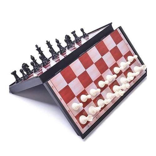 product_image_name-Generic-Checkers And Chess Board Game Magnetic & Foldable Travel Set 2 In 1-1