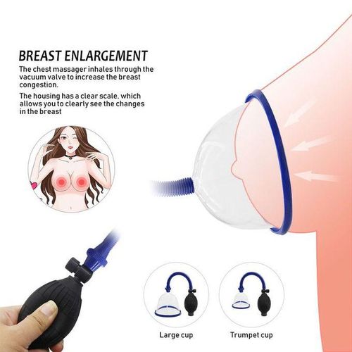 Fashion Breast Enlarger Pump Nipple Massager Enhancement Vacuum