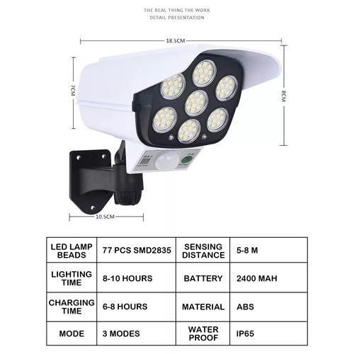 product_image_name-Generic-Solar Light Motion Sensor Solar Powered Sensor Security Fake Dummy Camera Flood Light-3