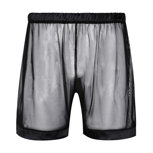 Fashion Mens Lingerie See-through Mesh Loose Lounge Boxer Shorts Male  Transparents @ Best Price Online