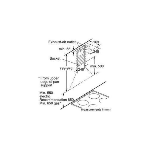 product_image_name-Bosch-DWP94BC50B Chimney Wall Mounted Built In Hood, 90cm - Stainless Steel(2YRS WRTY)-3