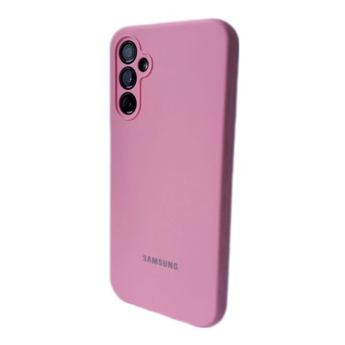 product_image_name-Samsung-Galaxy A34 Pink Silicone Phone Case Protective Cover-1