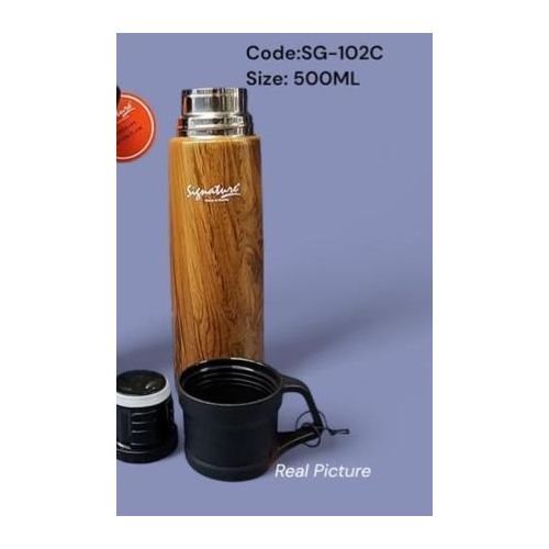 product_image_name-Generic-Signature Flask 500 ml. Black, Brown-2