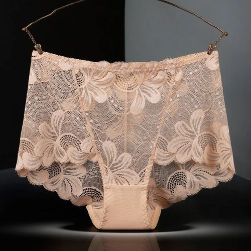 Women's Lace Georgette Knickers Lovely Ladies Soft Panties Embody