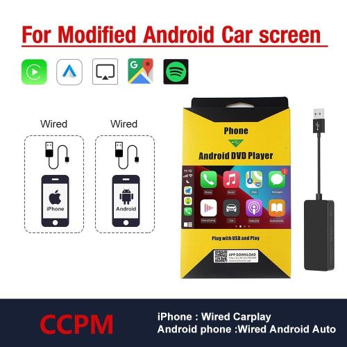 Apple Carplay Wireless Android Auto Adapter Mini Ai Box Streaming