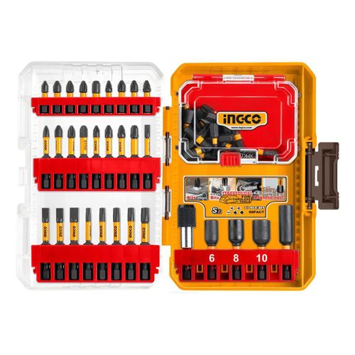 product_image_name-Ingco-AKDL25106 51 Pcs impact screwdriver bits set-5