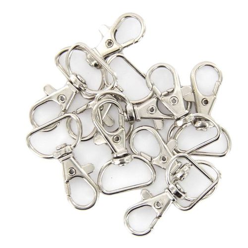 Generic 10pcs/Lot Swivel Clip Snap Hook Lobster Clasp Keychain Bag