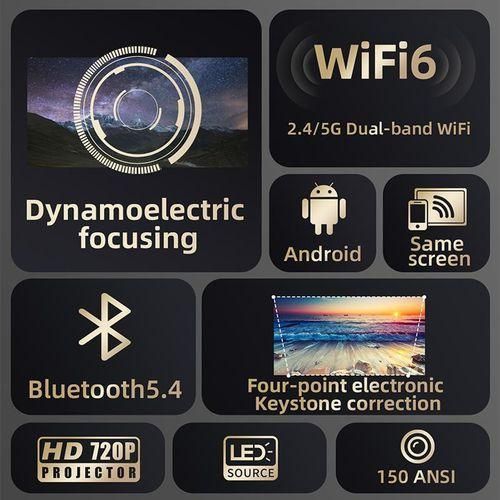 product_image_name-Generic-HD SMART ANDROID MINI PROJECTOR WIFI CAPABLE,NETFLIX,YOUTUBE PLAYSTORE-4