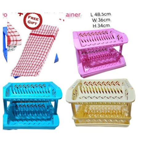 Kenpoly QUALITY Double Decker Dish Rack Plus Towel @ Best Price