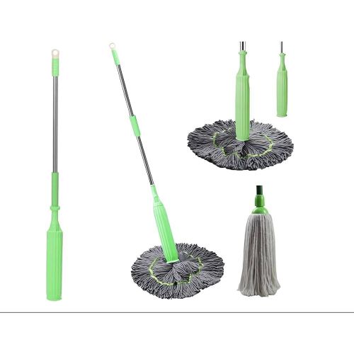 product_image_name-Generic-360°,2 in 1 Self Wringing Mop Microfiber Twist Mop Self Dehydrate Floor Cleaning Mop Long Handle-3