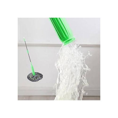 product_image_name-Generic-360°,2 in 1 Self Wringing Mop Microfiber Twist Mop Self Dehydrate Floor Cleaning Mop Long Handle-5