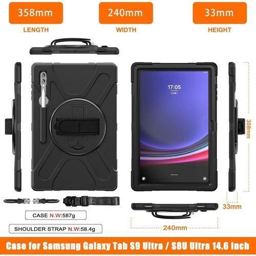 product_image_name-Generic-Rugged Case for Samsung Galaxy Tab S8 ultra/ S9 ultra 14.6 inch with S pen holder slot-2