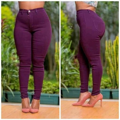 Soluo Womens High Waist Stretch Skinny Ripped Jeans Plus Size Slim  Destroyed Trousers Ladies Hole Denim Pants BlueSmall at Amazon Womens  Jeans store