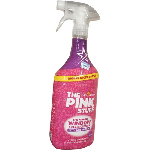 Window & Glass Cleaner With Rose Vinegar - The Pink Stuff