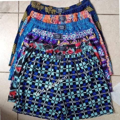 product_image_name-Generic-3Pcs Soft Cotton Checked Men's Boxers – Multicolor-1