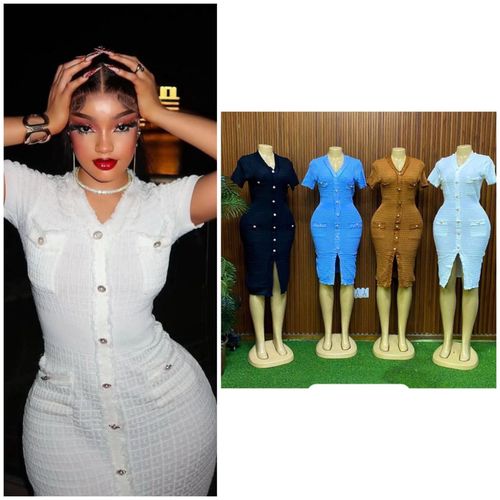 product_image_name-Fashion-Ladies Sweater Dress Fits Size 8-12-Brown-1