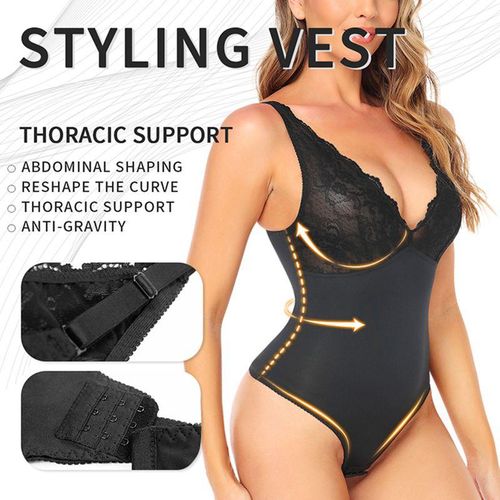 Shapewear Bodysuit Thong Women Full Body Shaper Tummy Control