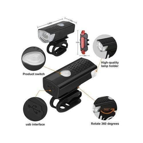 product_image_name-Generic-Bike Lights Set, Rechargeable Bicycle Lights Front and Rear, 3 Light Mode Options, Bike Headlight, IP65 Waterproof, Easy to Install for Men, Women, Kids Bikes.-4