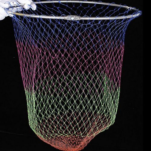 Generic Nylon Fishing Nets Fishing Tackle Collapsible Rhombus Mesh Hole  3Sizes Depth Folding Dip Net All @ Best Price Online