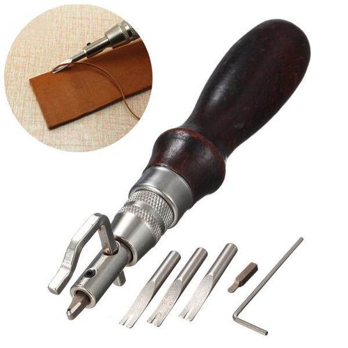 Generic Leathercraft Tools Kit Professional Hand Sewing Saddle