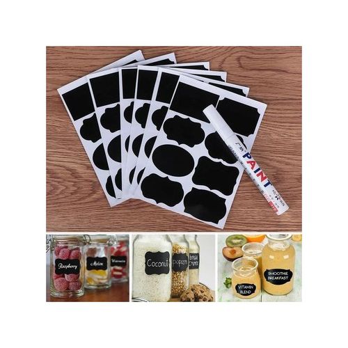 Kitchen Label Stickers Jar, Stickers Cans Spices Pen