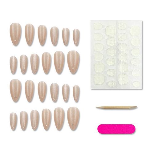 product_image_name-Fashion-High-end milk apricot solid color cool-toned false nails-6