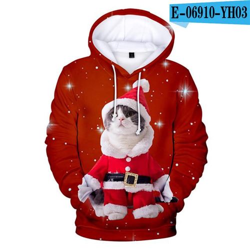 Generic Cartoon Kawaii Hoodies 3d Printed Space Galaxy Cat