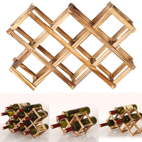 product_image_name-Generic-Foldable10 Slot wooden wine bottle rack-1