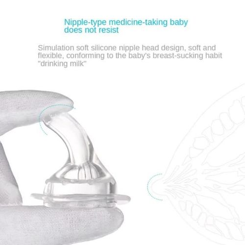 Top quality Baby Medicine Dispenser both sides liquids feeder with Anti-choking Nipple